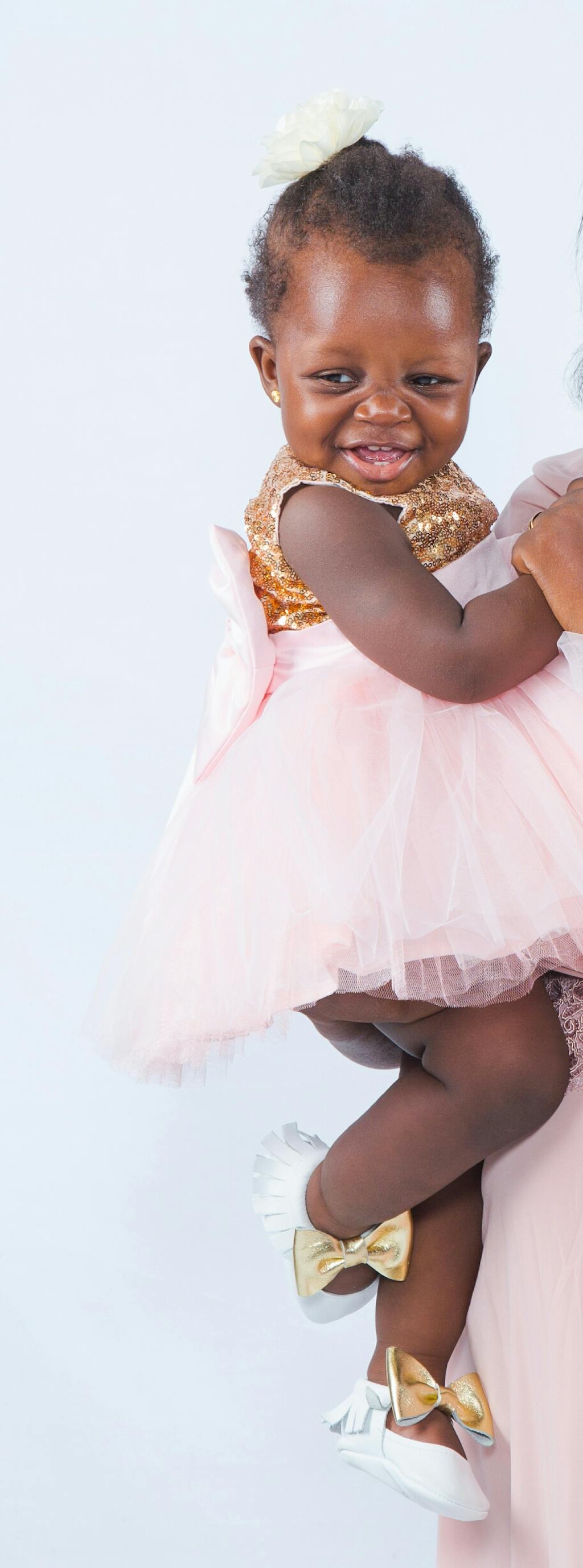 Itty Bitty Moccasins (White & Gold Bow) Children's Boutique Clothing